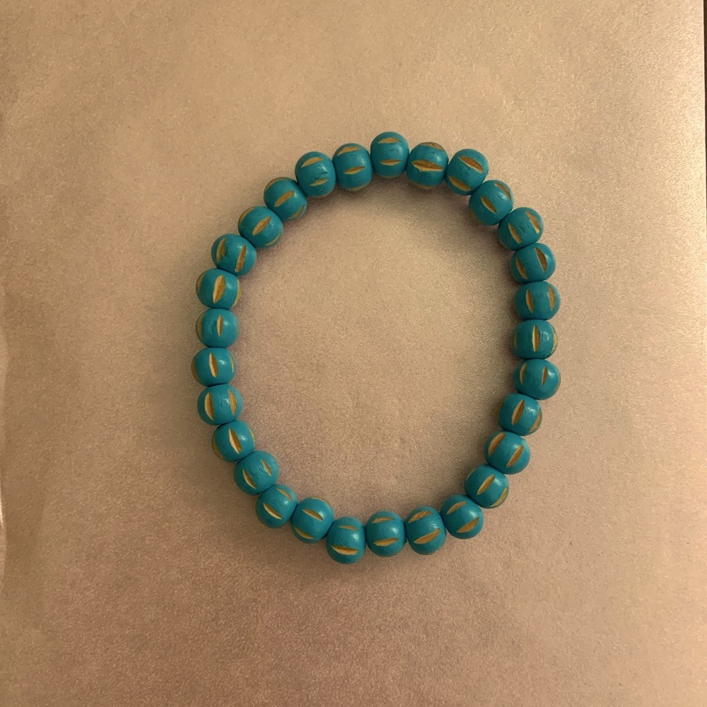Wood elastic bracelet